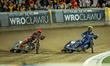 Jakub Krawczyk and Bartosz Banbor participate in a PGE Speedway Ekstraliga game between Sp...