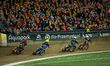 Maciej Janowski and Mateusz Cierniak participate in a PGE Speedway Ekstraliga game between...