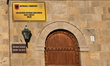 TIRANA, ALBANIA - SEPTEMBER 29:A sign at the main gate to the Bektashi World Center in Ti...