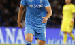Napoli's Amir Rrahmani controls the ball during the Serie A soccer match SSC Napoli vs. Mo...