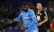 Napoli's Frank Zambo Anguissa is seen in action during the Serie A soccer match SSC Napoli...