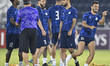 Esteghlal FC players attend a training session ahead of the AFC Champions League elite wes...