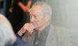 Actor Udo Kier greets Cologne Mayor Henriette Reker for his 80th birthday and signs the Go...