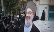 An effigy of Lebanon's Hezbollah Secretary General, Hassan Nasrallah, is pictured during a...