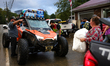 Volunteers deliver donations at the Lansing Volunteer Fire Department in Lansing, North Ca...