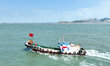 Police aboard a ''Hongfan 110'' boat conduct a maritime patrol operation in Zhoushan, Chin...