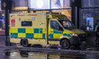 Ambulance in London. Emergency Services Ambulance Vehicle of NHS London Ambulance Service...
