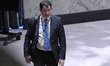 Russian First Deputy Permanent Representative to the UN Dmitry Polyansky exits during a Se...
