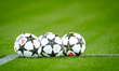 Match balls during the match PSV - Sporting CP at the Philips Stadium for the UEFA Champio...