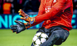 PSV Eindhoven goalkeeper Walter Benitez plays during the match between PSV and Sporting CP...