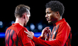 PSV Eindhoven forward Luuk de Jong and PSV Eindhoven midfielder Malik Tillman during the m...