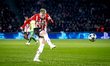 PSV Eindhoven midfielder Jerdy Schouten scores the 1-0 during the match PSV vs. Sporting C...