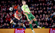 PSV Eindhoven defender Olivier Boscagli and Sporting Club Portugal forward Viktor Gyokeres...