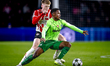 Sporting Club Portugal midfielder Geny Catamo and PSV Eindhoven midfielder Jerdy Schouten...