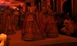 Models present a creation by Indian designer Manish Malhotra to showcase the Handloom Indi...