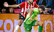 PSV Eindhoven midfielder Ismael Saibari and Sporting Club Portugal defender Eduardo Quares...