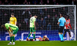 PSV Eindhoven forward Luuk de Jong appears dejected after a missed chance during the match...