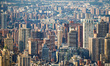 A view on Manhattan buildings seen from Top of the Rock NYC Observation Deck of Rockefelle...
