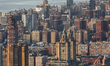 A view on Manhattan buildings is seen from Top of the Rock NYC Observation Deck of Rockefe...
