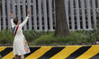 Claudia Sheinbaum, president of Mexico, greets supporters in Mexico City, Mexico, on Octob...