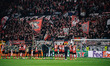 Players of Bayer 04 Leverkusen celebrate with fans after the UEFA Champions League 2024/25...