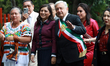 Former Mexican President Andres Manuel Lopez Obrador arrives for the inauguration ceremony...
