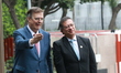 Marcelo Ebrard arrives at the inauguration ceremony of Claudia Sheinbaum Pardo as the firs...