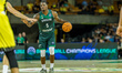 Isaiah Whitehead participates in a Basketball Champions League game between WKS Slask Wroc...