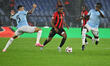 Matias Vecino of S.S. Lazio, Youssoufa Moukoko of O.G.C. Nice, and Loum Tchaouna of S.S. L...