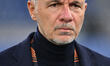 Marco Baroni coaches S.S. Lazio during the UEFA Europa League 2024/25 League Phase MD2 mat...