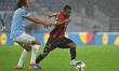 Matteo Guendouzi of S.S. Lazio and Youssoufa Moukoko of O.G.C. Nice are in action during t...
