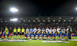 A player of Fenerbahce participates in the match between Twente and Fenerbahce at the Grol...
