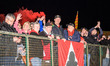 Belle Vue ATPI Aces fans celebrate during the Rowe Motor Oil Premiership Grand Final 2nd L...