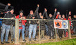 Belle Vue ATPI Aces fans celebrate during the Rowe Motor Oil Premiership Grand Final 2nd L...