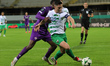 Daniel Redmond of The New Saints controls the ball during  the Conference League match bet...