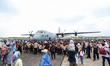 Thousands of residents see parked aircraft during the TNI Transport Aircraft Static Show e...