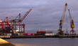 A general view of the cargo port in Lisbon, Portugal, on October 4, 2024. The union repres...