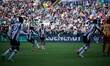 Jordan Zemura of Udinese scores a goal during the Italian Serie A soccer match between Udi...