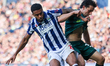 Darnell Furlong of WBA and George Honeyman of Millwall battle for possession during the Sk...