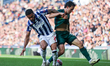 Darnell Furlong of WBA and George Honeyman of Millwall battle for possession during the Sk...