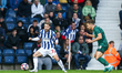 Mikey Johnston, number 22 of WBA, is in attacking action during the Sky Bet Championship m...