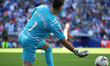 Joan Garcia plays during the match between RCD Espanyol and RCD Mallorca in week 9 of LaLi...