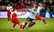 RKC midfielder Daouda Weidmann plays during the match between Utrecht and RKC at Stadium d...