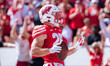 Wisconsin Badgers running back Cade Yacamelli #25 runs in a touchdown against the Purdue B...