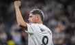 Federico Valverde of Real Madrid CF cheers the fans during the La Liga EA Sports 2024/25 f...