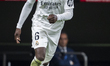 Eduardo Camavinga of Real Madrid CF is in action with the ball during the La Liga EA Sport...