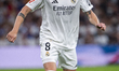 Federico Valverde of Real Madrid CF is in action with the ball during the La Liga EA Sport...