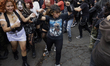 Young people dance during a concert to mark the 44th anniversary of the Tianguis Cultural...