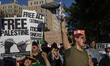 Hundreds gather during a pro-Palestinian rally as part of an international day of action n...