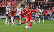 Marie Hobinger of Liverpool Women scores from the penalty spot during the Barclays FA Wome...